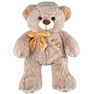 Imagem de Urso de Pelúcia Com Laço 50cm Luxo Ursinho Teddy Bebê Nicho - Sunn Toy