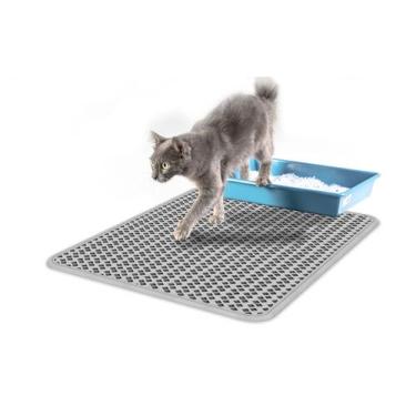 Imagem de   Tapete Higiênico Coletor De Areia Coração Estampado Tamanhos M,G,GG 