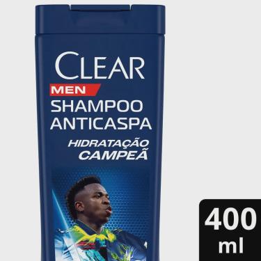 Imagem de Shampoo Anticaspa Clear Men Vini Jr Hidratação Campeã 400ml