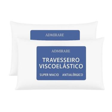 Imagem de Kit 2 Travesseiros Nasa Antialérgico Super Macio - Admirare