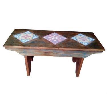 Imagem de Banco Mineiro Ladrilhar em Madeira de Demolição - Cód 1670