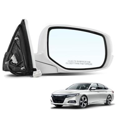 Imagem de skkyoro Câmera aquecida com espelho retrovisor lateral elétrico do passageiro compatível com Honda Accord Sedan 2013-2015 76200T2GA42ZC
