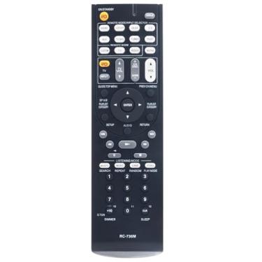 Imagem de Controle remoto de substituição RC-736M de áudio e vídeo compatível com receptor AV Onkyo HTP-570, HTP570, HT-S5200, HTS5200, HT-R570, HTR570, HT-S5200B, HTS5200B, HTP-570S, HT-S5200SKS, C-570, SKW