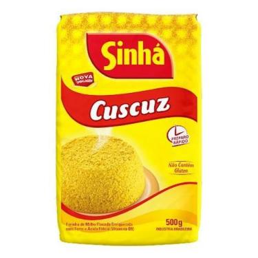 Imagem de Kit c/ 3 Farinha De Milho Flocada Cuscuz Sinha 500gr - Sinhá