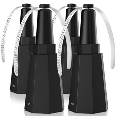 Imagem de Pacote com 4 ventiladores recarregáveis para mesas de até 10 horas de trabalho, ventiladores de comida silenciosos internos e externos para manter as moscas longe, ventiladores de mesa retráteis com