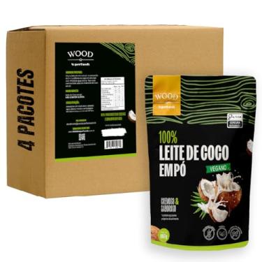Imagem de Kit 4 Leite de Coco em Pó 100% Puro Vegano Sem Lactose 907g
