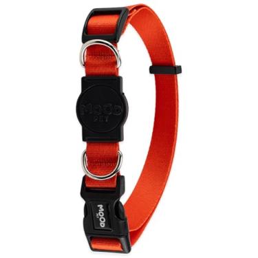 Imagem de Mood Pet Coleira Para Cachorro Cães Modelo Tradicional Tamanho Porte Grande Médio Pequeno (Red, G)