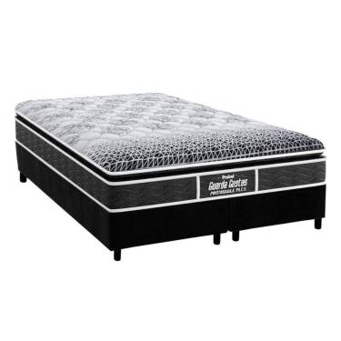 Imagem de Cama Box King: Colchão Ortopédico Probel D28/Ep Guarda Costas Prómiddle Plus + Base Black(193X203)