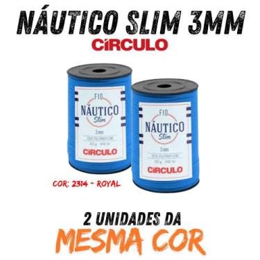 Imagem de Fio náutico slim 3mm circulo 400g kit com 02 un, 2314 - ROYAL