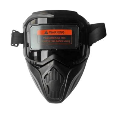 Imagem de MERIGLARE Máscara automática de soldagem de luz variável removível Tampa de face completa ajustável para Tig Mig Black Color Acessório
