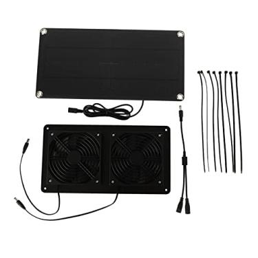 Imagem de Kit de Ventilador Solar Portátil Fan Monocristalino de 10W para Carro, Escala, Casa de Animais, Estufa [1 pacote]