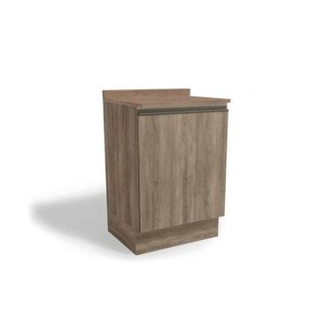 Imagem de Balcão Cozinha p/ Cooktop c/ Tampo Maxxi G742 c/ 1 Porta 60cm Nogal - Kappesberg