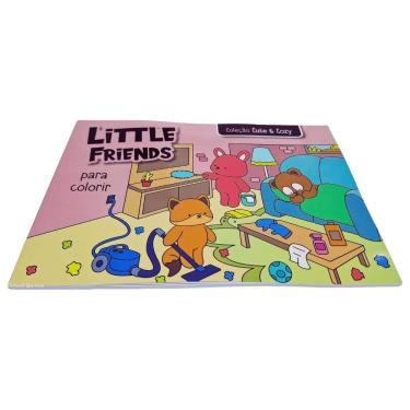 Imagem de Livro de Colorir Little Friends Coleção Cute & Cozy 26x18cm 24 Desenhos