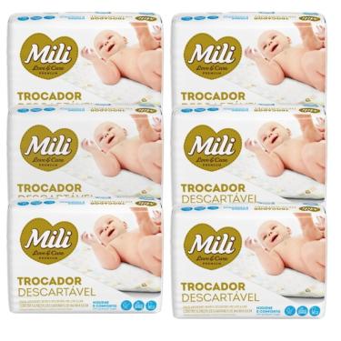 Imagem de Trocador Descartável Mili Love&care 5 Pacotes C- 5 Unidades (total: 25 Trocadores)