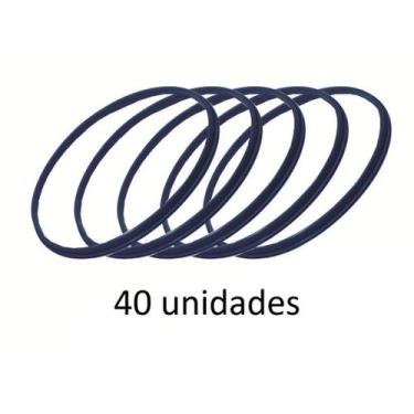 Imagem de Kit 50 Unidades Borracha Panela Pressão Silicone Azul - ORIGINAL LINE,