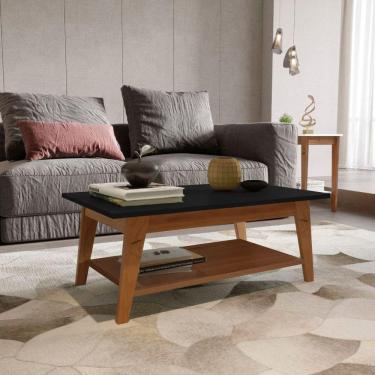 Imagem de Mesa De Centro Madeira Maciça New Veneza Preto