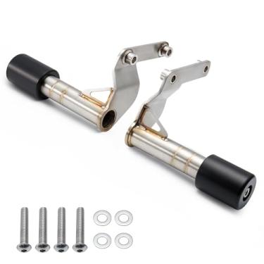 Imagem de MoKitDora Barra De Proteção Para Passageiro Softail, Protetor Motor Traseiro Rodovias, Harley Street Bob Heritage Low Rider Sport Glide Fat 2018 Ou Posterior, Aço Inoxidável