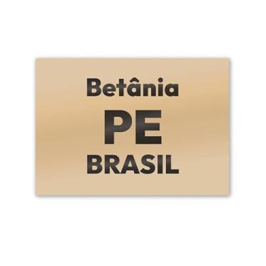 Imagem de Imã de Geladeira Betânia Pernambuco MDF 8x5 para Viagem