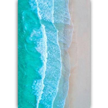Imagem de Quadro Decorativo Ondas Na Praia - MeMoldura, Chassi Borda Infinita, 8