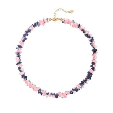 Imagem de SOFYBJA Colar de contas de olho de tigre verde com contas de malaquita colar gargantilha colar de pingente de zircão estrela dourada colar feminino com pingente de pedra preciosa de cura de chacras