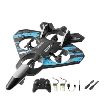 Imagem de YIJU Avião de controle remoto modelo de caça anticolisão brinquedo voador ao ar livre 6 canais anti-queda para maiores de 14 anos planador hobby, Azul