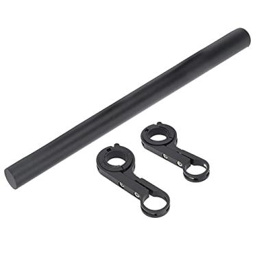 Imagem de LiebeWH Suporte de Extensor de Bike de Bicicleta de Liga de Alumínio para Entusiastas de Ciclismo Seguro, Barra de Montagem de Farol de 30 Cm Preto para 22.2-31,8 Mm Guia