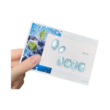 Imagem de Verde Rosa Azul Translúcido Olho De Gato Vidro Esfera Gel Esmalte 12ml