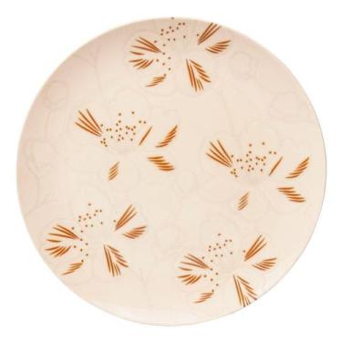 Imagem de Jogo De Pratos Rasos Em Cerâmica Unni Com 6 Peças 26cm Oxford Orquídea