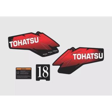 Imagem de Kit Adesivos Tohatsu 18 Para Motor De Popa - Spts