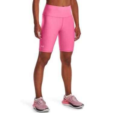 Imagem de Shorts de Treino Feminino Under Armour HG Armour Bike, Rosa, PP