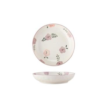 Imagem de Pratos de cerâmica japoneses simples e requintados resistentes a altas temperaturas roxos - prato de arroz de pedra de 18 cm