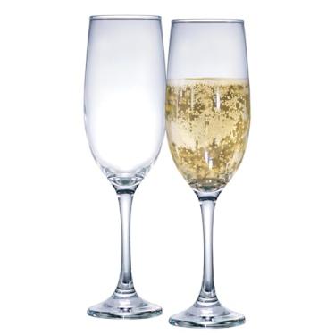 Imagem de Jogo de Taças de Champagne Vidro Liso com 2 Peças 185ML