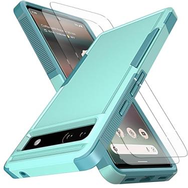 Imagem de YmhxcY Capa para Pixel 6A, [proteção contra quedas de grau militar de 3 metros] [antiderrapante] [2 peças de protetor de tela TPE HD] Capa resistente à prova de choque para Google Pixel 6A 5G 6,1