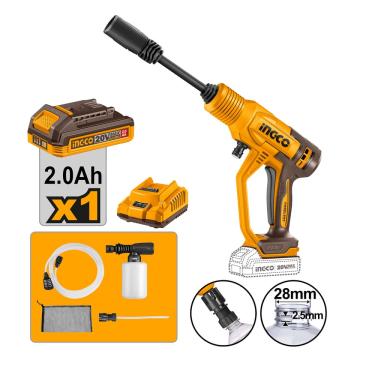 Imagem de Lavadora Jato De Alta Pressão C/ Bateria 20v Carregador Bivolt e Acessórios