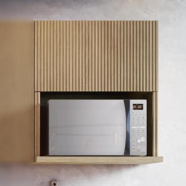 Imagem de Armário Aéreo Micro 1 Porta Basculante 70cm 100% Mdf Rainha Nature Nesher
