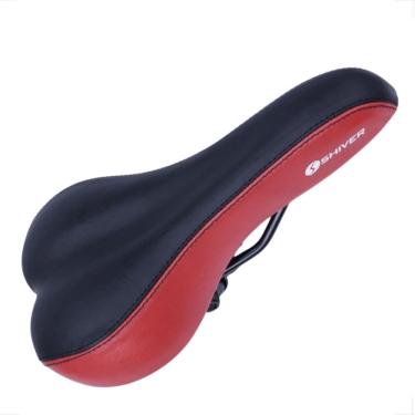 Imagem de Banco Selim assento Shiver Bike Mtb Confortável Bicicleta Bundao top Vermelho aro 20 24 26 27,5 29