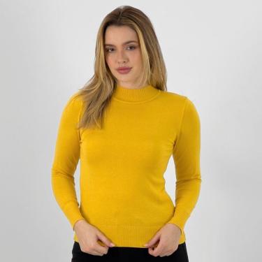 Imagem de Blusa de Lã Via Tricot Gola Alta Feminina-Feminino