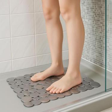 Imagem de Tapete de Banheiro Box Antiderrapante Ventosas Chuveiro 70x35 cm - MV,