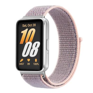 Imagem de Pulseiras de nylon para Samsung Galaxy Fit 3 femininas e masculinas, pulseira de substituição macia e ajustável compatível com acessórios para smartwatch Galaxy Fit 3