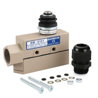 Imagem de Baomain Interruptor De Fim Curso Êmbolo Tz-6101 (Bm-6101) 15A/250Vca Para Porta Empurrar E Puxar/Porta Enrolar