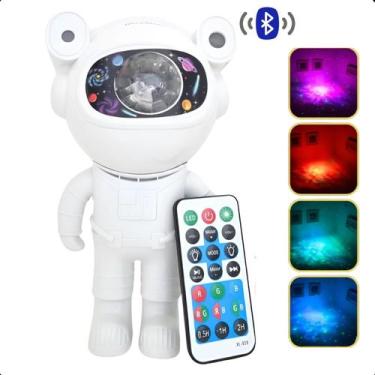 Imagem de Projetor Astronauta Galáxia Infantil Som Controle Bluetooth - LIPPIN