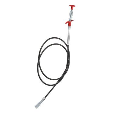 Imagem de HARFINGTON Ferramenta de coleta de garra flexível 1,2 cm de diâmetro 160 cm 4 garras gancho de limpeza de aço inoxidável desentupir pia esgoto cabelo ralo limpador ferramenta desentupidor de pia para