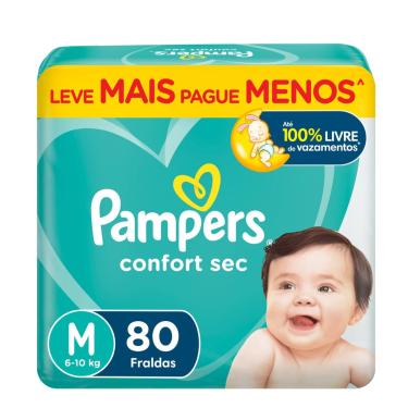 Imagem de Fralda Pampers Confort Sec M 80 unidades