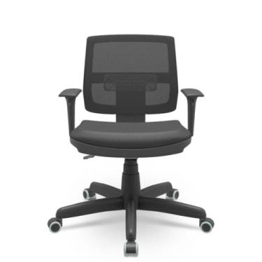 Imagem de Cadeira Escritório Ergonômica Brizza Executiva Vinil NR17 - Plaxmetal,