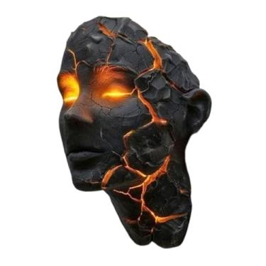 Imagem de Generic Luminária de parede Cracked Soul, luminária de parede LED 3D com figura humana, decorativa de escultura em resina, noturna para escritório, sala de