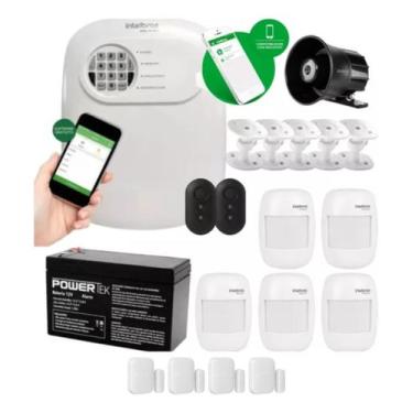Imagem de Kit Alarme Sem Fio Intelbras ANM 24 NET ,5 Sensores Infra , 4 Sensores