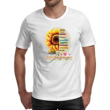 Imagem de Camiseta Unissex Gospel Girassol a Fe - Alearts, P