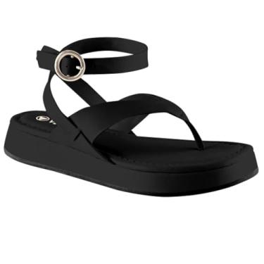 Imagem de Papete Via Uno Flat Form Ref 803025sdavv - Preto/preto - 35