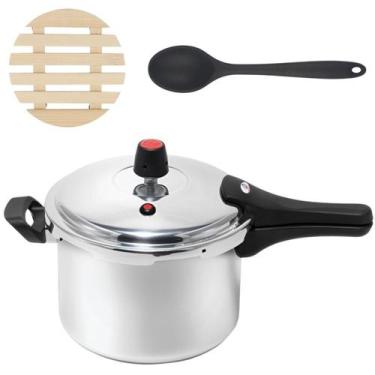 Imagem de Panela De Pressão 3L Fechamento Externo + Descanso + Colher - Marcolar