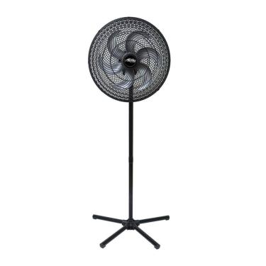 Imagem de Ventilador De Coluna 6 Pás 50cm Preto/Prata Oscilante Turbão